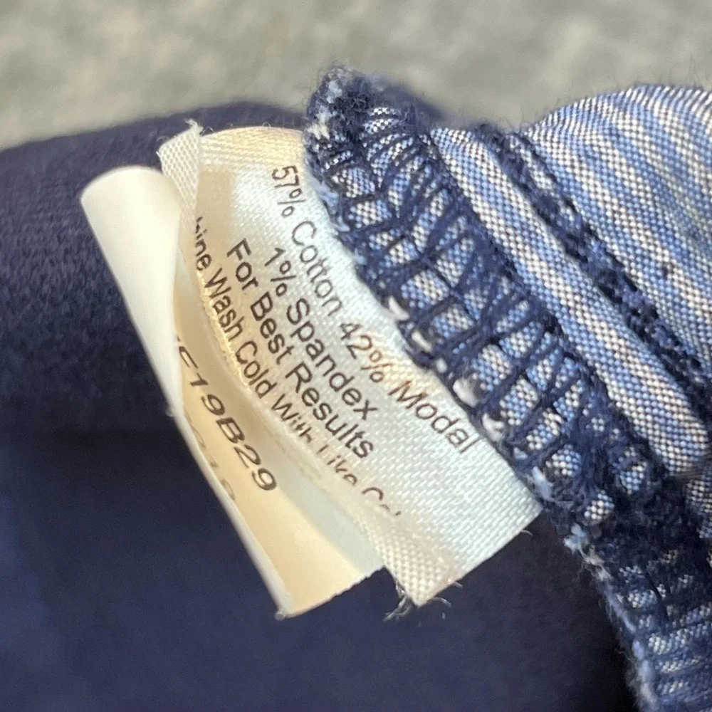 Peter Millar Pants Mens 38 Blue Corduroy Chino Regular Fit 5 Pocket Casual